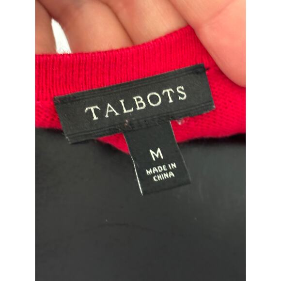 Talbots Pullover Sweater Womens Size M Red - Picture 2 of 4